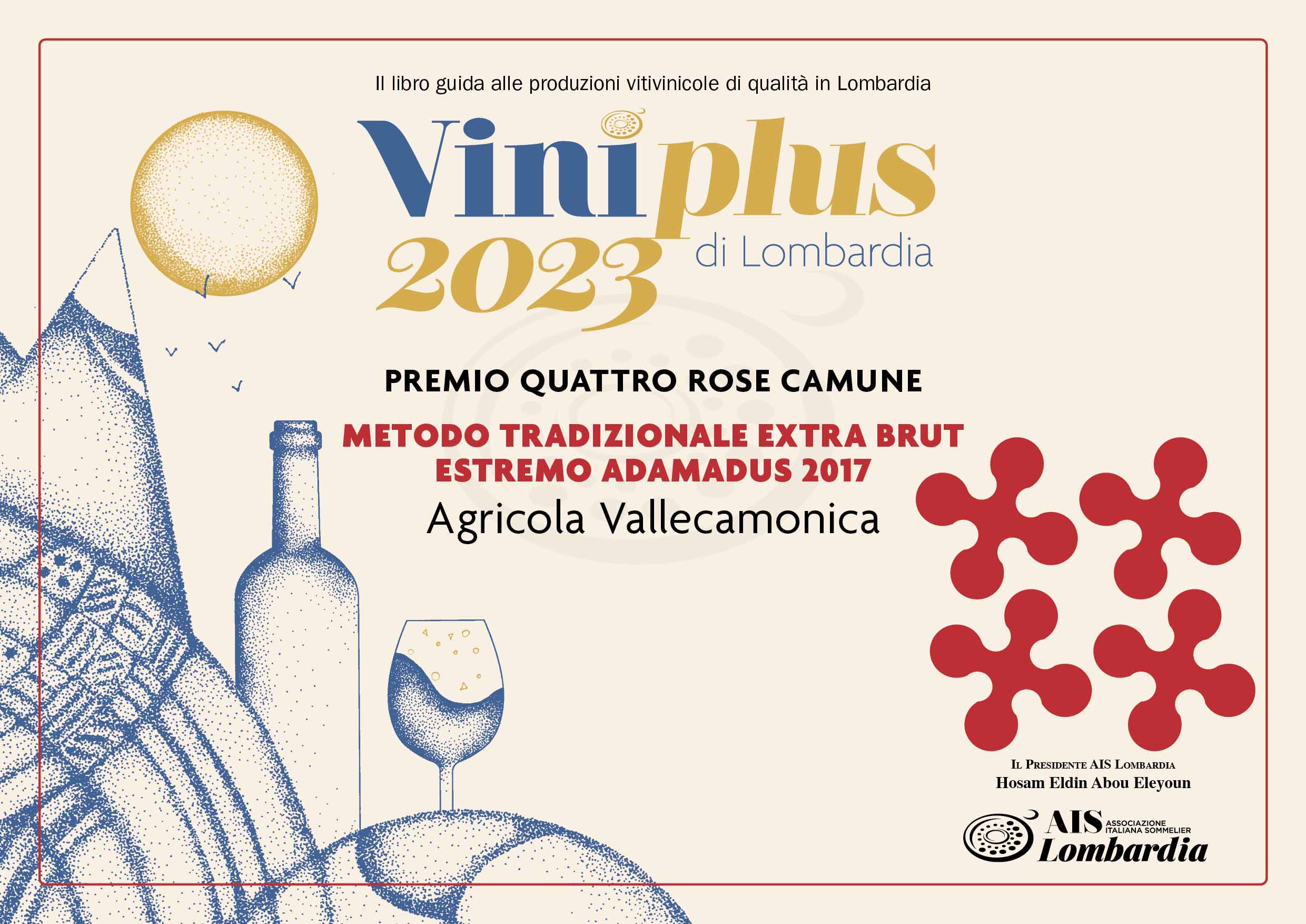 VINO PREMIO QUATTRO ROSE CAMUNE AIS LOMBARDIA